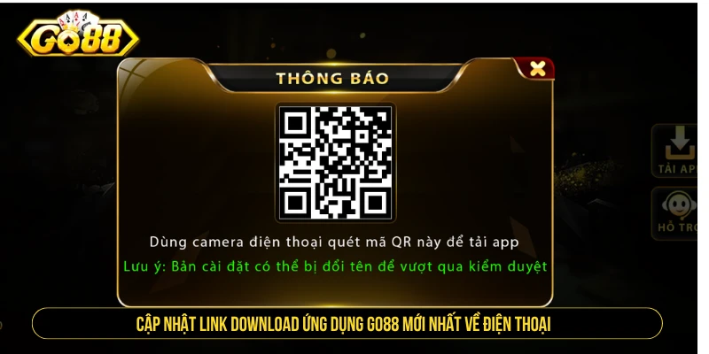 Cập nhật link tải ứng dụng GO88